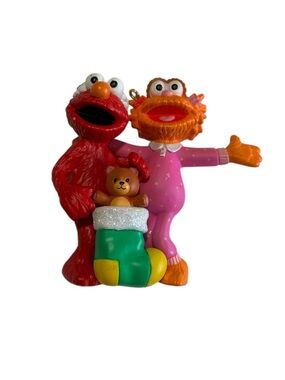 Sesame Street Elmo and Zoe Holiday Christmas Ornament